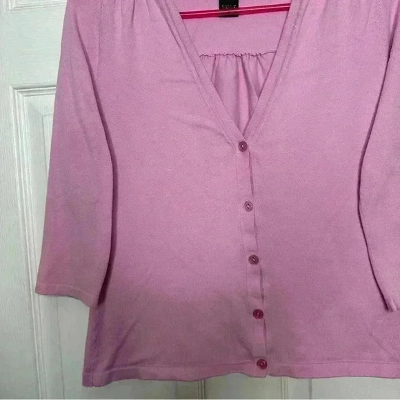 Eddie Bauer Cardigan 3/4 Sleeves Pink Size Small - Picture 3 of 16